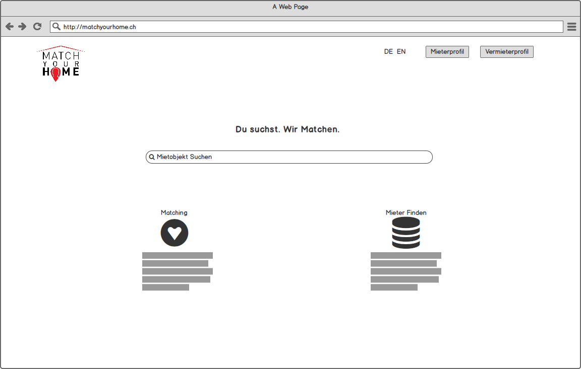 User flows - Match your home